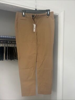 White House Black Market Slim Ankle Trousers - Tan / Camel 6R